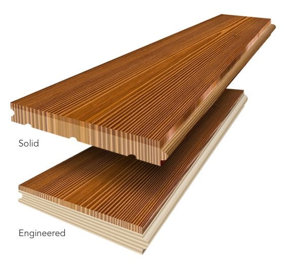 solid wood floorboard vs engeneered